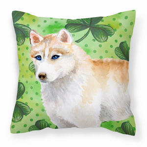 St Patrick's Design with Dog Fabric Decorative Pillow - 652259219575