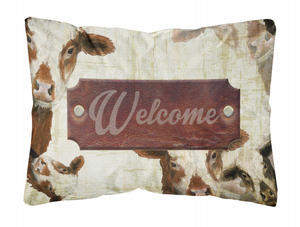 Welcome Canvas Fabric Decorative Pillow - 615872816934