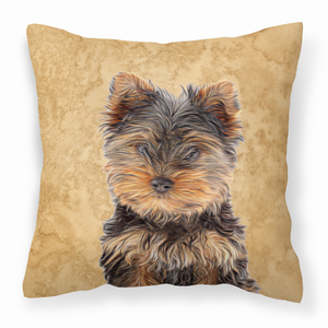 Wipe Your Paws Dog Art Fabric Decorative Pillow - 615872869169