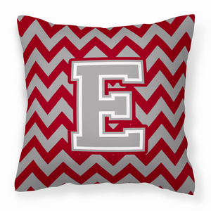 Monogram Letter Chevron Fabric Decorative Pillow - 638508316738