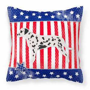 USA Design with Dog Fabric Decorative Pillow - 638508508669