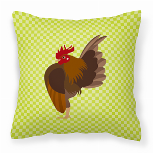 Green Check Themed Fabric Decorative Pillow - 638508932730