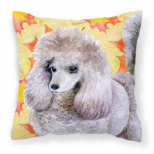 Dog With Fall Design Fabric Decorative Pillow - 652259224029