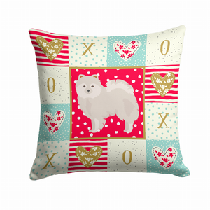 Love Design with Dog Fabric Decorative Pillow - 194030176269