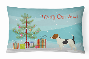 Carolines Treasures Christmas Tree Dog Art Canvas Fabric Decorative Pillow, Style 2, 12 x 16 Inches Festivity