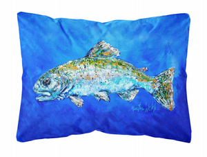 Caroline's Treasures Crab Painting Fabric Decorative Pillow, Full Color, 12x16 Inches, Decorative Home Pillow