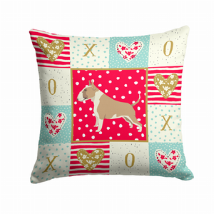 Love Design with Dog Fabric Decorative Pillow - Series 2 - 194030184639