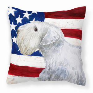 Patriotic With Dog Fabric Decorative Pillow - 652259221608