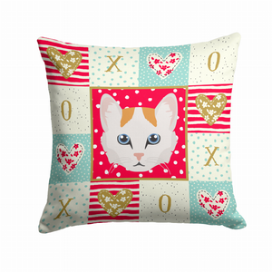 Cat Face Love Fabric Decorative Pillow - 194030120309