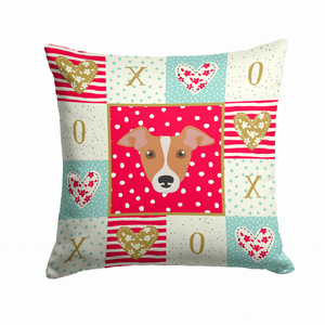 Dog Face Art Love Design Fabric Decorative Pillow - 194030124239