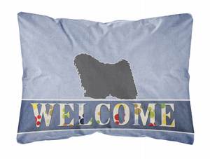 Welcome Dog Art Canvas Fabric Decorative Pillow - 638508702593