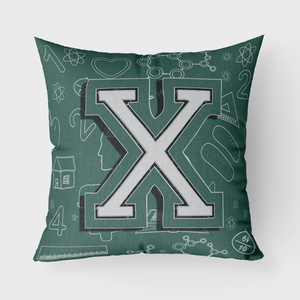 Lettes Back to School Initial Fabric Decorative Pillow - 615872981915