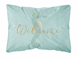 Sealife with Picture Canvas Fabric Decorative Pillow - 652259003051