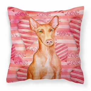 Dog With Love Stripes Fabric Decorative Pillow - 652259222780