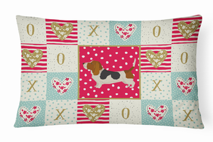 Dog Love Artwork Canvas Fabric Decorative Pillow - 194030280263