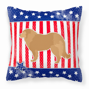 USA Design with Dog Fabric Decorative Pillow - 638508509086