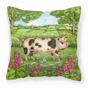 Pig Themed Fabric Decorative Pillow - 638508186409
