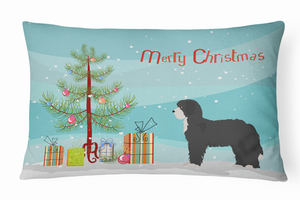 Christmas Tree Dog Art Canvas Fabric Decorative Pillow Style 2 - 194030036860