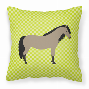 Green Check Themed Fabric Decorative Pillow - 638508933416