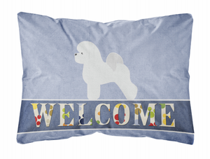 Welcome Dog Art Canvas Fabric Decorative Pillow - 638508702418