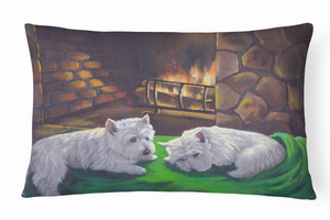 Dog Portrait/Landscape Painting Fabric Decorative Pillow - 194030413036