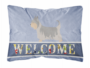 Welcome Dog Art Canvas Fabric Decorative Pillow Style 2 - 638508981097