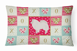 Dog Love Artwork Canvas Fabric Decorative Pillow - 194030279625