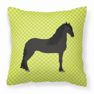 Green Check Themed Fabric Decorative Pillow - 638508933461