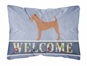 Welcome Dog Art Canvas Fabric Decorative Pillow Style 2 - 638508980786
