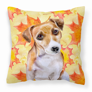 Dog With Fall Design Fabric Decorative Pillow - 652259224500