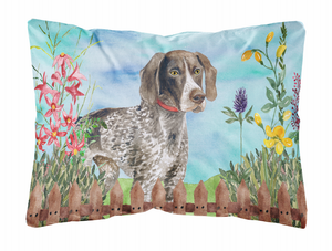 Spring Dog Art Canvas Fabric Decorative Pillow - 652259182497