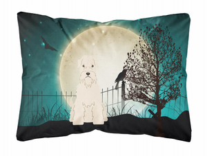 Halloween Dog Art Canvas Fabric Decorative Pillow - 638508466518