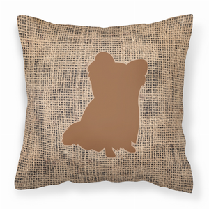 Dog Breed Burlap Fabric Decorative Pillow - 615872542345