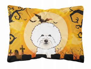 Halloween Dog Art Canvas Fabric Decorative Pillow - 638508129222