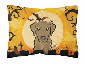 Halloween Dog Art Canvas Fabric Decorative Pillow - 638508129390