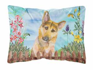 Spring Dog Art Canvas Fabric Decorative Pillow - 652259183197