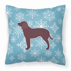 Winter Snowflake With Dog Fabric Decorative Pillow - 638508514844