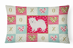 Dog Love Artwork Canvas Fabric Decorative Pillow - 194030279335