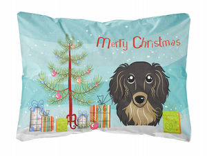 Christmas Tree and Dog Canvas Fabric Decorative Pillow - 638508145024