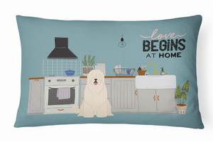 Dog Kitchen Scene Art Canvas Fabric Decorative Pillow - 194030364130