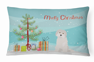 Christmas Tree Dog Art Canvas Fabric Decorative Pillow Style 2 - 194030035467