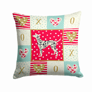 Love Design with Dog Fabric Decorative Pillow - Series 2 - 194030184691
