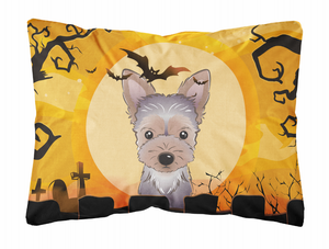 Carolines Treasures, Inc Halloween Dog Art Canvas Fabric Decorative Pillow, Canvas, 12x16 Inches, Lightweight