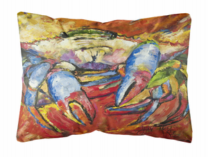 Crab Painting Fabric Decorative Pillow - 615872951420