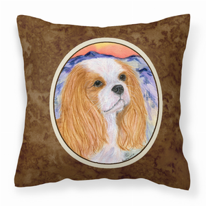Portrait Artwork with Dog Brown Fabric Decorative Pillow - 615872502929