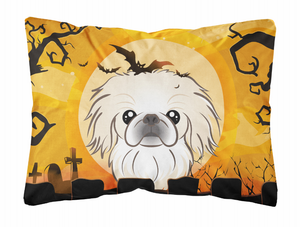 Halloween Dog Art Canvas Fabric Decorative Pillow - 638508129260