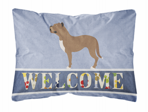 Welcome Dog Art Canvas Fabric Decorative Pillow Style 2 - 638508981417