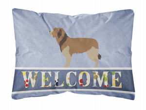 Welcome Dog Art Canvas Fabric Decorative Pillow Style 2 - 638508980977