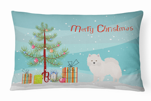 Christmas Tree Dog Art Canvas Fabric Decorative Pillow Style 2 - 194030034866