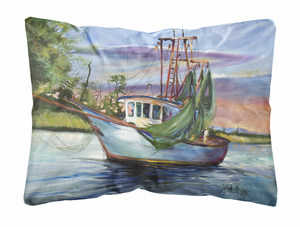 Boat Painting Fabric Decorative Pillow - 615872950942